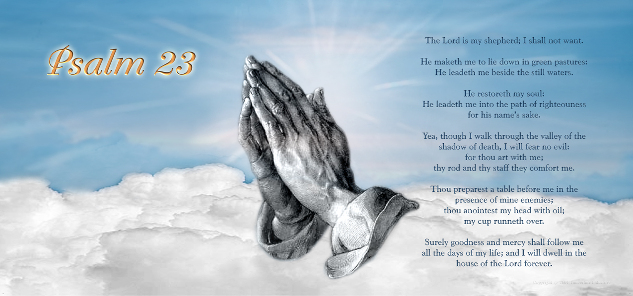 HP-AG-104-BL Psalm 23 Blue